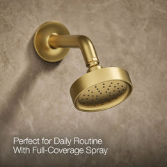 Purist Shower Trim in Vibrant Brushed Moderne Brass | product photo