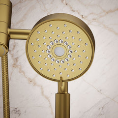 Kohler Purist 2-In-1 Multifunction Shower Combo Kit, Showerhead and Handshower, Three Spray Settings | detail photo