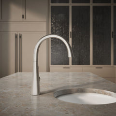 Kohler Graze Bar Swing Spout in Vibrant Stainless | product photo