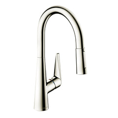 Talis S Pull Down Single Handle Kitchen Faucet with Magnetic Docking in Polished Nickel | product photo