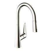 Talis S Pull Down Single Handle Kitchen Faucet with Magnetic Docking in Polished Nickel