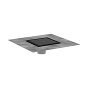 Rain Brilliance 6"x 6" Trim Tileable Rear Cover and Rough in Matte Black