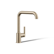 Purist Single-Hole Kitchen Sink Faucet with 8" Spout in Vibrant Brushed Bronze