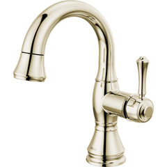 Cassidy Single Hole Pull Out Sprayer Bathroom Faucet, Single Handle Bathroom Sink Faucet in Polished Nickel | product photo