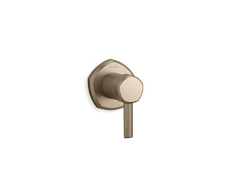 Occasion Transfer Valve Trim with Lever Handle in Brushed Bronze