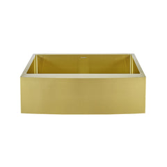 Farmhouse Kitchen Sink, Rivage, Single Basin in Gold