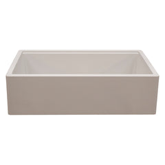Farmhouse Kitchen Sink, Titan, Single Bowl, Granite Composite, Pearl White
