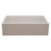 Farmhouse Kitchen Sink, Titan, Single Bowl, Granite Composite, Pearl White