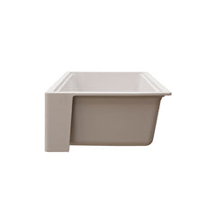 Farmhouse Kitchen Sink, Titan, Single Bowl, Granite Composite, Pearl White