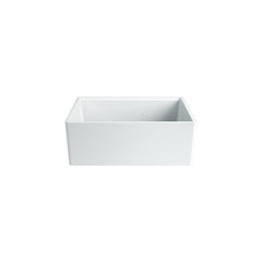 Farmhouse Kitchen Sink With Cutting Board, Single Bowl, Fireclay, 27 Inch, White