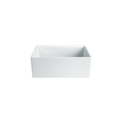 Farmhouse Apron Kitchen Sink, Single Bowl with Cutting Board in White