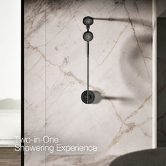 Purist 2-In-1 Multifunction Shower Combo Kit in Matte Black | product photo