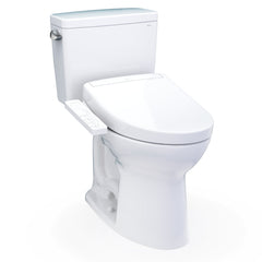 Drake® WASHLET®+ Two-Piece Elongated 1.6 GPF Universal Height TORNADO FLUSH® Toilet with S5 Bidet Seat, 10 Inch Rough-In, Cotton White | product photo