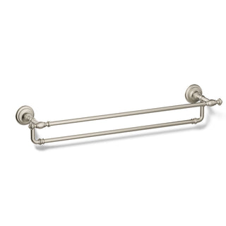 Artifacts Double 24" Wall Mounted Towel Bar in Vibrant Brushed Nickel