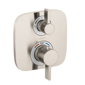 Ecostat E Thermostatic Valve Trim with Diverter in Brushed Nickel