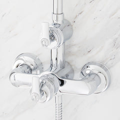 Cooper Complete Shower System with Rough-in Valve in Chrome | product photo