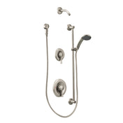 Metal Shower Faucet Trim in Classic Brushed Nickel