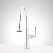 Perdita Pull Down Single Handle Kitchen Faucet with Side Spray in Chrome