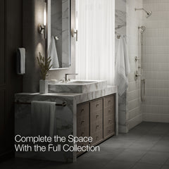 Kohler Composed Widespread Bathroom Faucet with Drain Assembly in Vibrant Polished Nickel | product photo