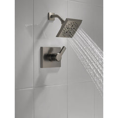 Pivotal Shower Faucet Trim Kit with H2Okinetic Technology in Lumicoat Black Stainless | product photo