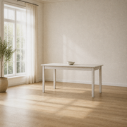 Scale | the table beside a floor-to-ceiling window showing its true real-world size