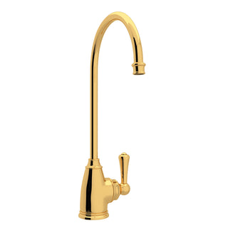Filter Kitchen Faucet, Georgian Era, Deck Mount, Solid Brass, Unlacquered Brass