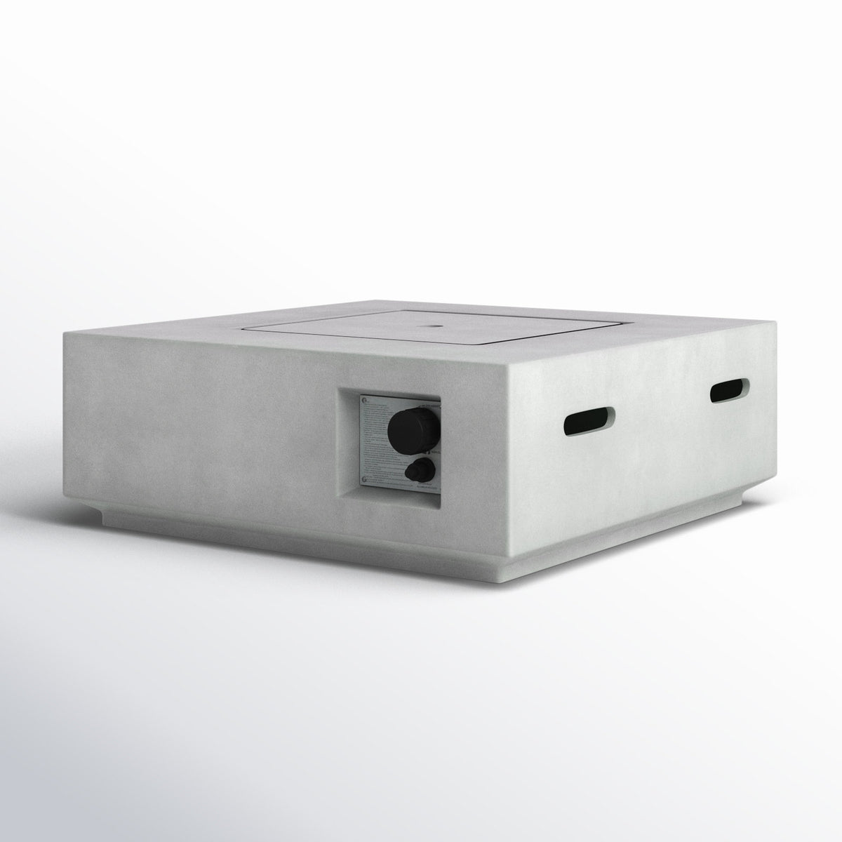 Fire Pit Table, 40,000 BTU Propane, Natural Concrete