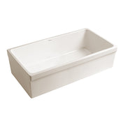 Fireclay Apron Front Kitchen Sink, 36 in Reversible Single Bowl in Biscuit