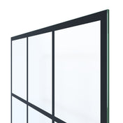 Fixed Shower Panel, Esprit, Frameless Tempered Glass, 36 x 78 In., Matte Black
