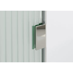 Fixed Shower Panel, Gaia, Frameless Fluted, 34 in. x 78 in., Polished Chrome