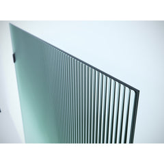Fixed Shower Panel, Gaia, Frameless Fluted, 34 in. x 78 in., Polished Chrome