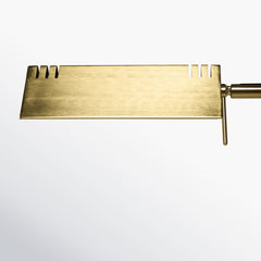Floor Lamp, 55 in Tall, Gold with Task Shade