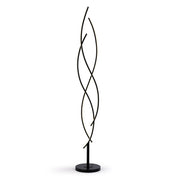 Floor Lamp, 63 in H with Integrated LED, Black Base