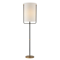 Floor Lamp, 69 in H with Black and Gold Metal Base