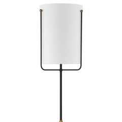Floor Lamp, 69 in H with Black and Gold Metal Base