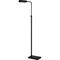 Floor Lamp, Matte Black Iron with Black Metal Cone Shade