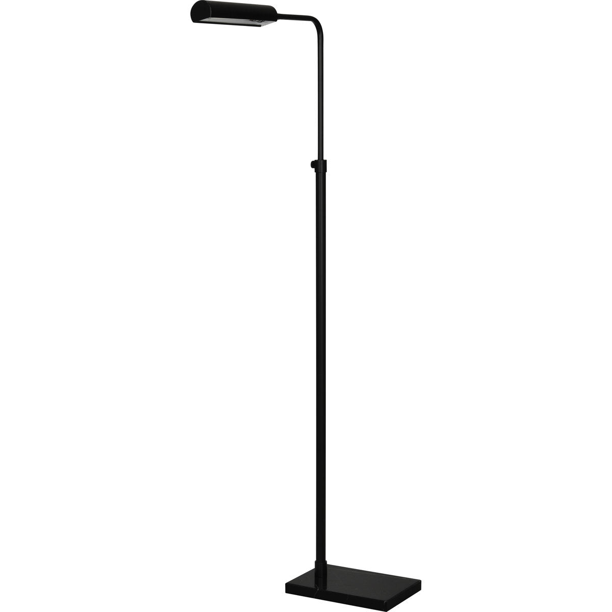 Floor Lamp, Matte Black Iron with Black Metal Cone Shade