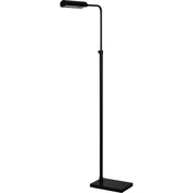 Floor Lamp, Matte Black Iron with Black Metal Cone Shade