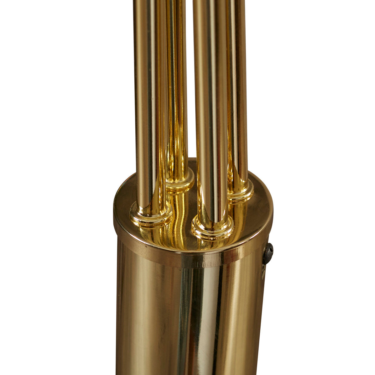 Floor Lamp with 4 Lights in Polished Brass