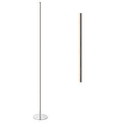 Floor Lamp with Integrated LED in Chrome Finish