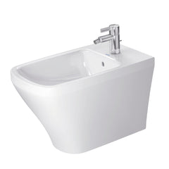 Floor Mount Bidet, DuraStyle, Elongated, Vitreous China, White High Gloss