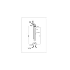 Floor Mount Tub Filler, Union, 2-Handle with 60 inch Hand Sprayer