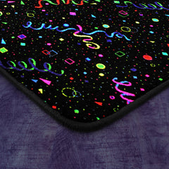 Fluorescent Area Rug, 7'6" x 12', Nylon with Abstract Pattern