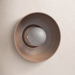 Flush Mount Sconce, Ceramic with Adobe Finish