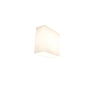 Flush Mounted Sconce, 1 Light, Frosted White Glass