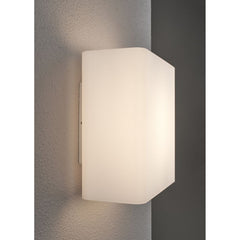 Flush Mounted Sconce, 1 Light, Frosted White Glass