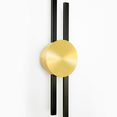Flush Mounted Sconce, 48 in H with Gold Finish