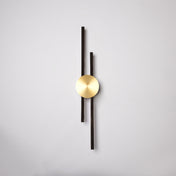 Flush Mounted Sconce, 48 in H with Gold Finish
