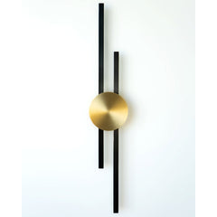 Flush Mounted Sconce, 48 in H with Gold Finish