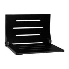 Folding Shower Seat, Silhouette, Wall-Mounted, Matte Black